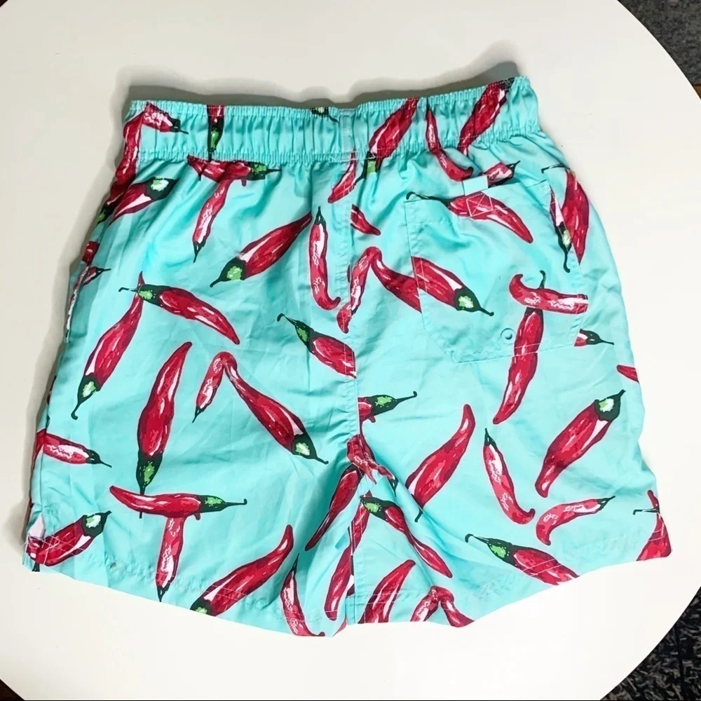 Jake Austin Men’s 6” Hot Pepper Swim Trunks Size Small